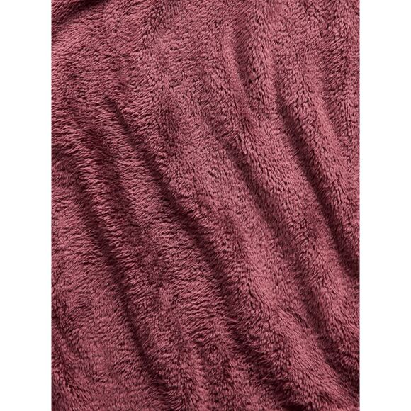Athleta Double Cozy Karma Funnel Neck Burgundy Boxy Fit Medium - Picture 13 of 13